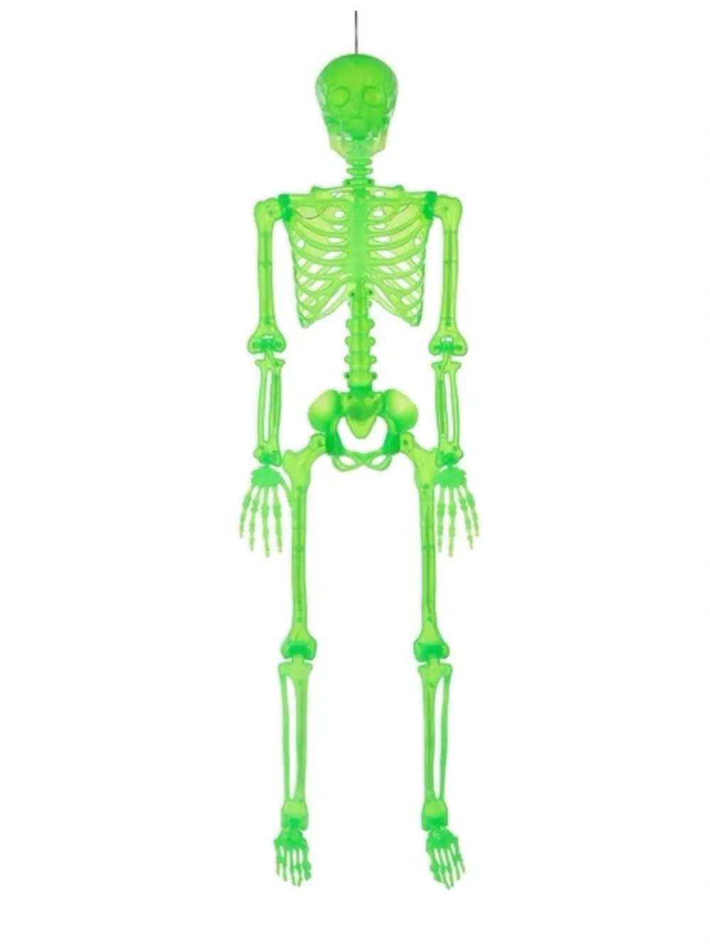 5' Pre-Lit Color Changing Poseable Skeleton